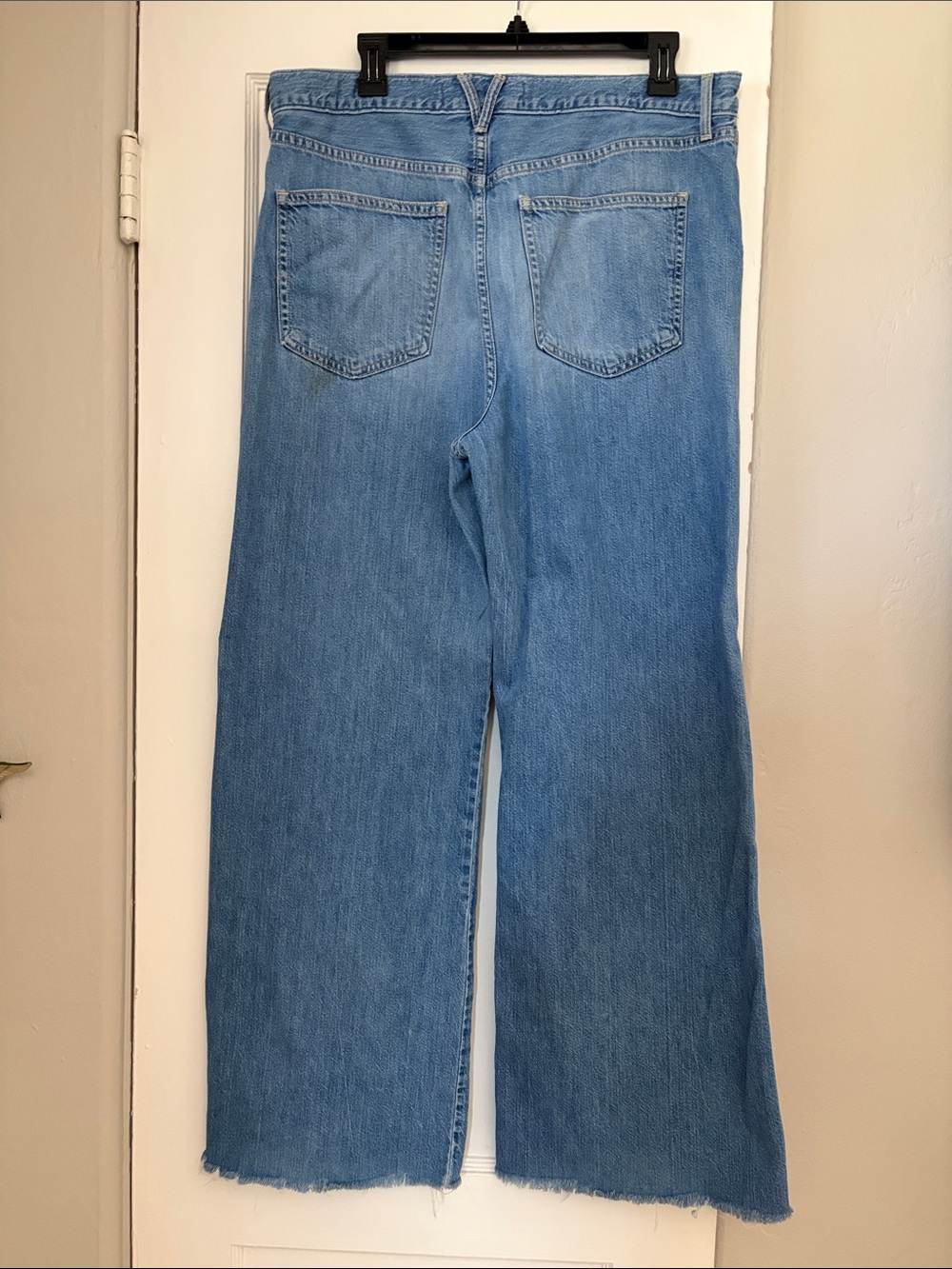 Veronica Beard Light Blue Wide-Leg Jeans